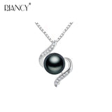 Natural Pearl Pendant, 925 Silver Necklace Girl Birthday Gift