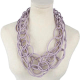 Gothic Triple Twisted Rubber Necklace