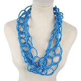 Gothic Triple Twisted Rubber Necklace