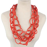 Gothic Triple Twisted Rubber Necklace