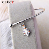 Silver 925 Pendant Christmas Three Shaped Pearl Necklace Pendant
