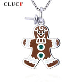 925 Sterling Silver Snow Monster Pendant Necklace SP362SB
