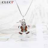 925 Sterling Silver Snow Monster Pendant Necklace SP362SB