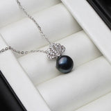 Freshwater Pearl Pendant Necklace 925 Silver Chain