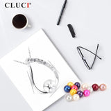 925 Silver Sweet Stone Pearl Pendant Necklace For Women