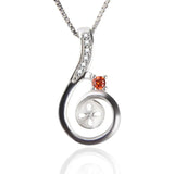 925 Silver Necklace Pendant with 7mm Akoya Pearl SP273SB