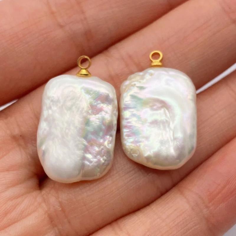 Freshwater Pearl Diamond Shaped Pendant Necklace Accessory