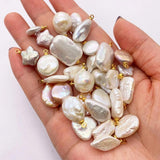 Freshwater Pearl Diamond Shaped Pendant Necklace Accessory