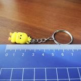 10pcs Resin Animal Keychain Yellow Duck Key Ring Gift