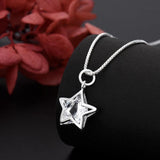 Sterling Silver Crystal Star Jewelry Set for Women