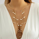Vintage Star Tassel Charm Necklace Choker for Women