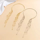 Vintage Star Tassel Charm Necklace Choker for Women