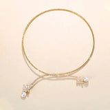 Stonefans Rhinestone Choker Necklace for Women