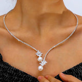 Stonefans Rhinestone Choker Necklace for Women