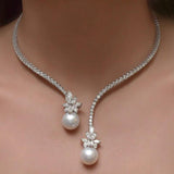 Stonefans Rhinestone Choker Necklace for Women