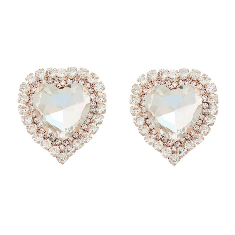 Heart Stud Earrings Spring Party Jewelry Women's Accessories
