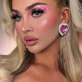 Heart Stud Earrings Spring Party Jewelry Women's Accessories