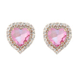 Heart Stud Earrings Spring Party Jewelry Women's Accessories