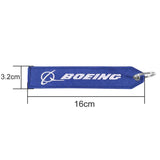 3PCS Embroidery BOEING Aviation Keychains, Customized Keyring for Car Truck ATV