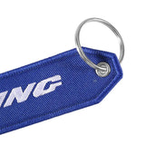 3PCS Embroidery BOEING Aviation Keychains, Customized Keyring for Car Truck ATV