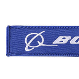 3PCS Embroidery BOEING Aviation Keychains, Customized Keyring for Car Truck ATV
