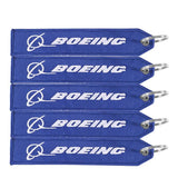 3PCS Embroidery BOEING Aviation Keychains, Customized Keyring for Car Truck ATV