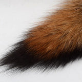 Wolf Fox Tail Fur Keychain Fluffy Pompom Pendant Key Ring Holder Gift