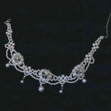Gorgeous Multilayer Pearl Choker with Tassel Flower