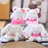 Pink Rabbit Pendant Trinket Key Chain Cute Bunny Plush Dolls Keychain