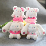 Pink Rabbit Pendant Trinket Key Chain Cute Bunny Plush Dolls Keychain