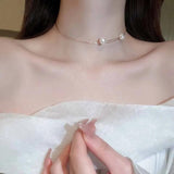 Pearl Geometric Collar Minimalist Female Necklace