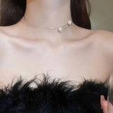 Pearl Geometric Collar Minimalist Female Necklace