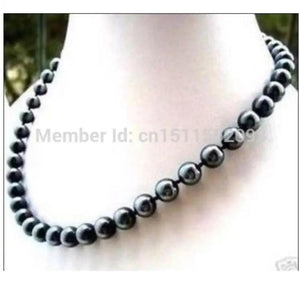 10mm Shell Pearl Necklace 18 Inch Women Jewelry