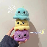 Octopus Plushie Keychain Soft Stuffed Doll Bags Pendant Car Key Ring