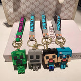 Silicone 3D Building Block Keychain Mosaic Key Ring Holder