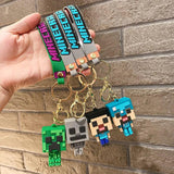 Silicone 3D Building Block Keychain Mosaic Key Ring Holder