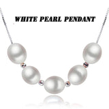 925 Silver Necklace Chain Women with Natural Pearl