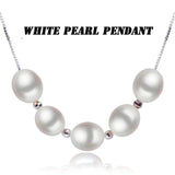 925 Silver Necklace Chain Women with Natural Pearl