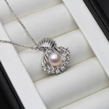 Real Freshwater Pendant Necklace Anniversary Gift With Chain