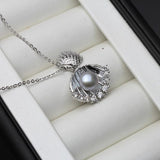 Real Freshwater Pendant Necklace Anniversary Gift With Chain