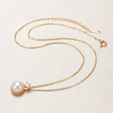 Arrival Pearl Necklace Freshwater Pearl Zircon Round Pendant Jewelry
