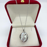 Big Pearl Leaf Pendant Necklace Women Gift