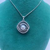 7-8mm Natural Freshwater Pearl Necklace Chain Pendants
