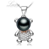 Sterling Silver Natural Pearl Pendant Necklace for Women