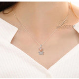 Sterling Silver Natural Pearl Pendant Necklace for Women