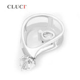 925 Silver Pearl Pendant Mounting, Women Necklace Charms SP104SB