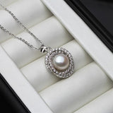 Freshwater Pearl Pendant Necklace for Women Wedding