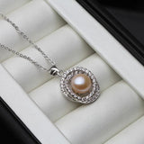 Freshwater Pearl Pendant Necklace for Women Wedding