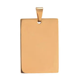 5pcs Unisex Stainless Steel ID Dog Tags Pendant Necklace Jewelry 28*40mm