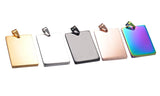 5pcs Unisex Stainless Steel ID Dog Tags Pendant Necklace Jewelry 28*40mm